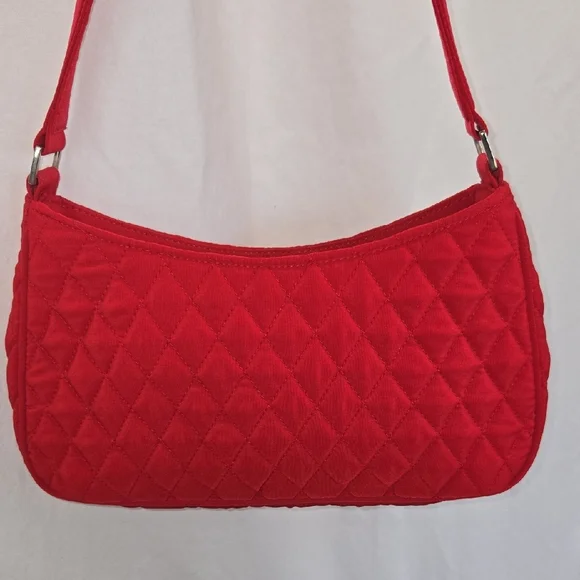Vera Bradley Red Quilted Shoulder Bag - Picture 5 of 8